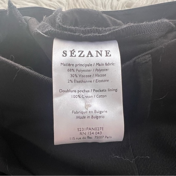 Sezane Black Giacomo Trousers - Picture 6 of 7